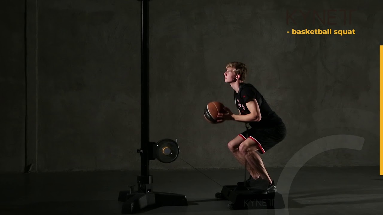 Kynett Sports Exercise: Flywheel Basketball Squat