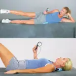 a woman using Stabilizer Pressure Bio-Feedback