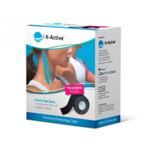K-Active Kinesiology Tape Classic 5cmX5m Black